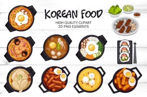 Download Korean Food Clipart - Premium Bundle