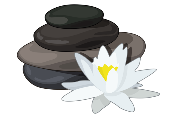 Download Hot Massage Stone Pile. Spa Cartoon Icon - Cartoon icon Collection