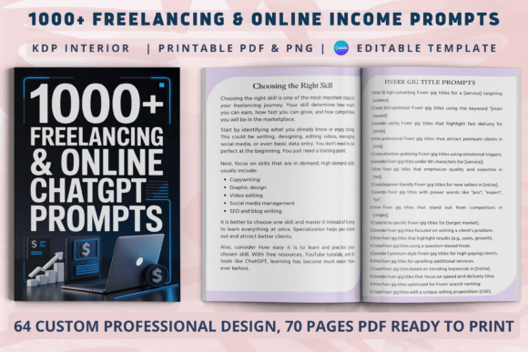Download 1000+ Freelancing &amp; Online Income Prompt - Free Collection